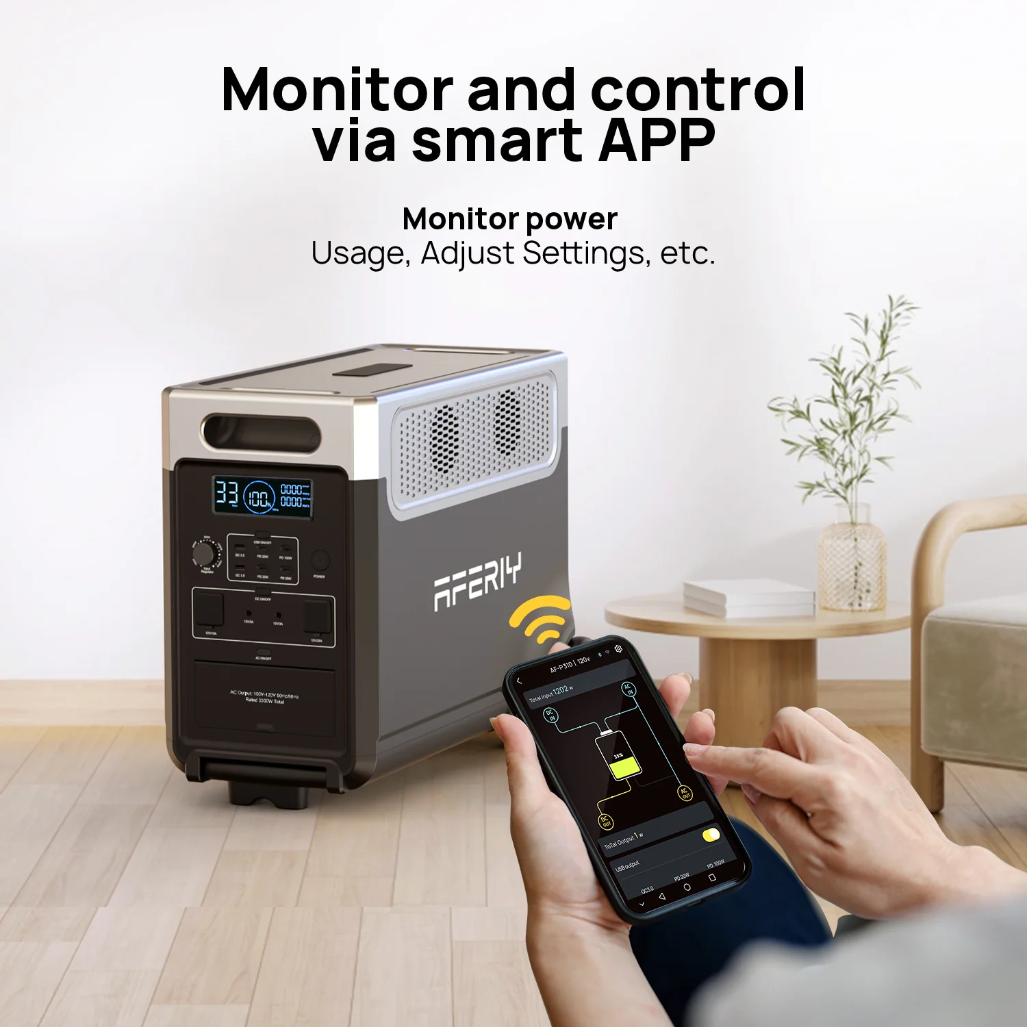 AFERIY P310 3600W 3840Wh Expandable Portable Power Station - Image 3